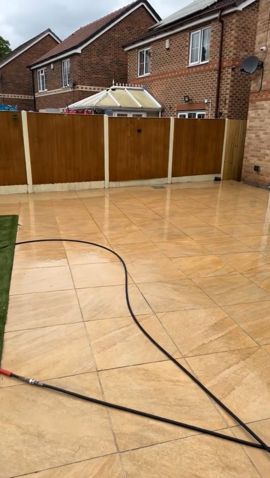 Patio cleaning result in Leeds